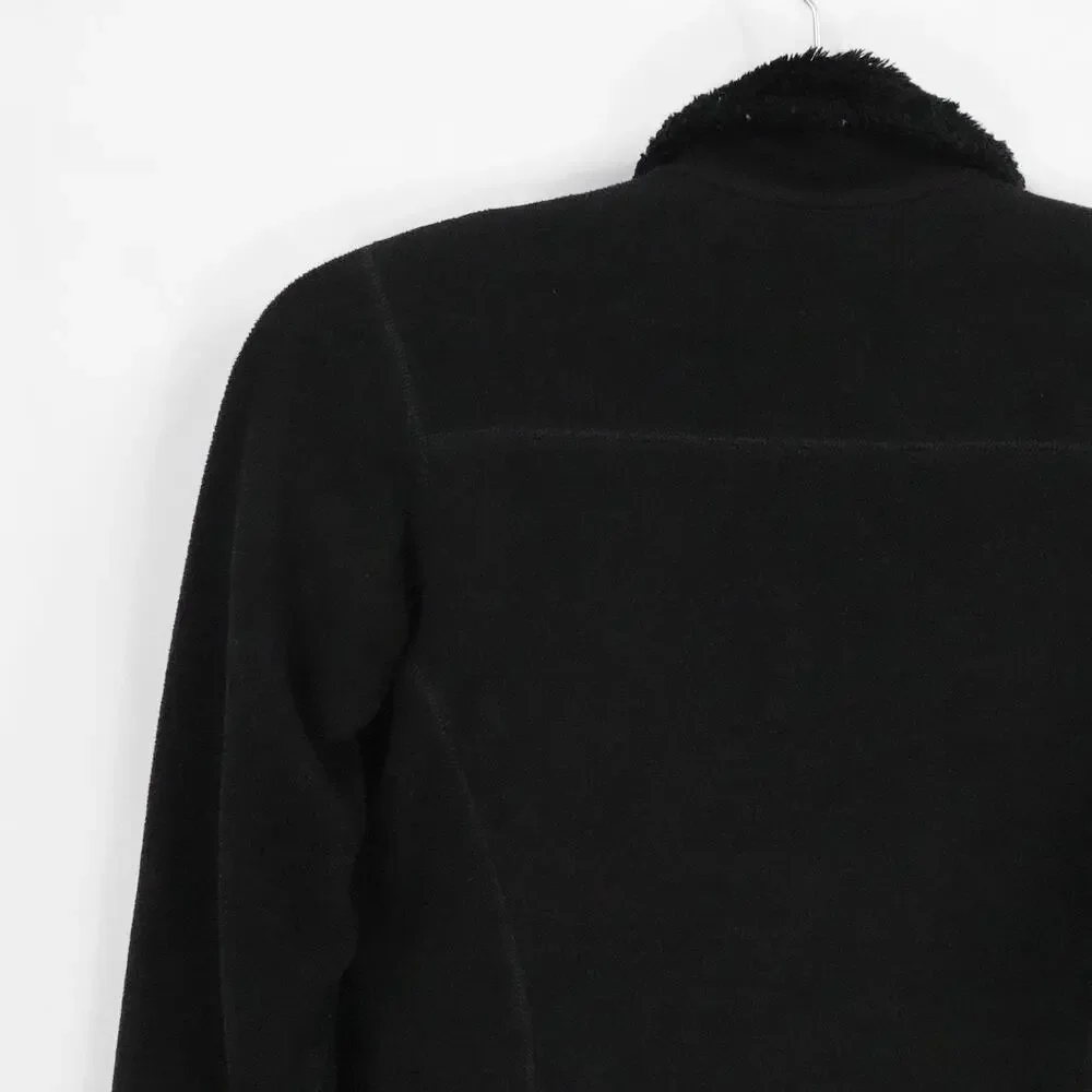 Patagonia Jacket Womens XS Black Full Zip Fleece Reversible Sherpa Pile Outdoors - Picture 7 of 16